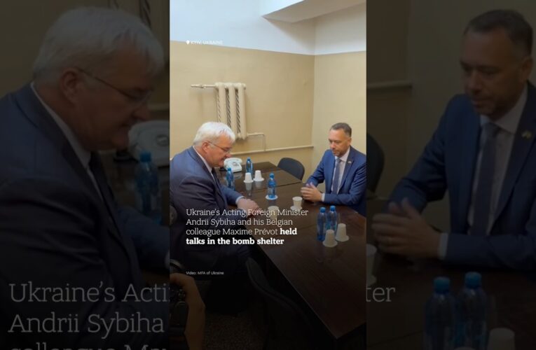🇺🇦🇧🇪 Andrii Sybiha and Maxime Prévot held talks in bomb shelter