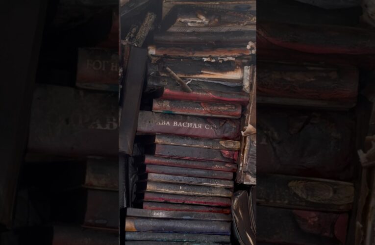 Russia’s ballistic attack severely damaged a book market in Kyiv